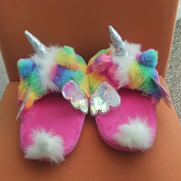 Rainbow unicorn slippers - Picture 5 of 5